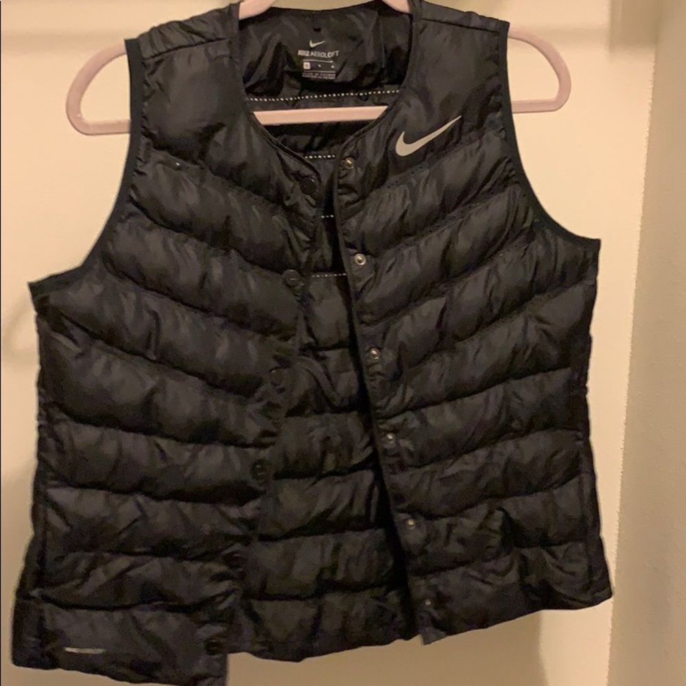 Nike Black Quilted Down Puffer Vest